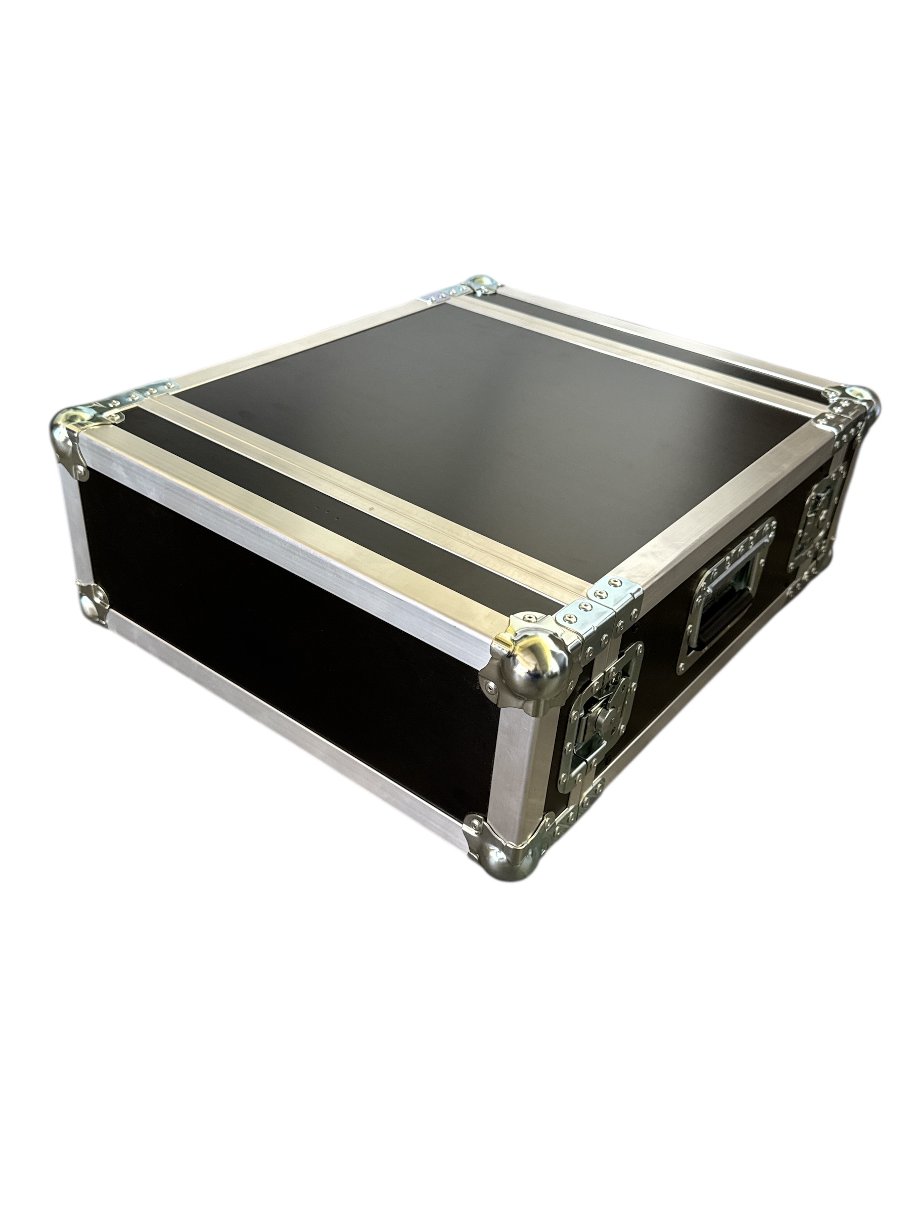4HE 19 inch HE Rack Flightcase 450mm front view