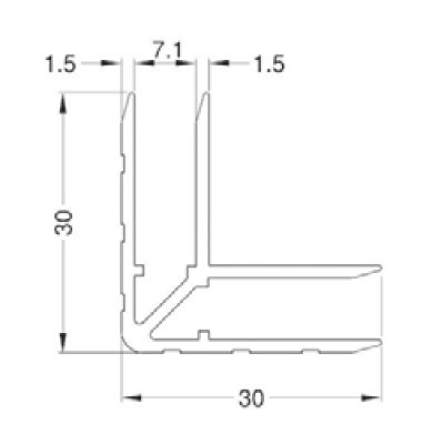 Insteekhoeklijn 7.1mm - Afbeelding 2