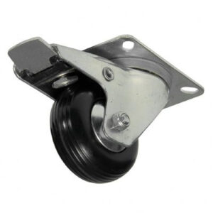 Zwenkwiel met rem 80mm